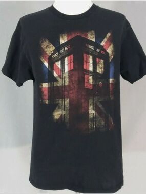Ripple Junction Dr Who Men's Black Short-Sleeved T-Shirt, Size XL